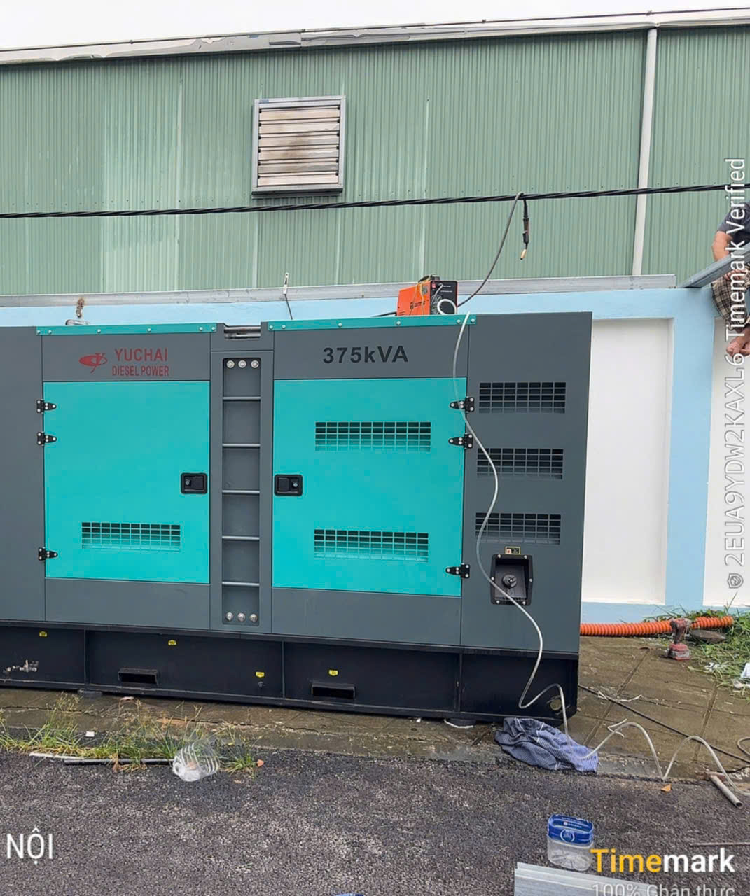 lắp đặt máy phát điện 375KVA Yuchai tại hà Nội