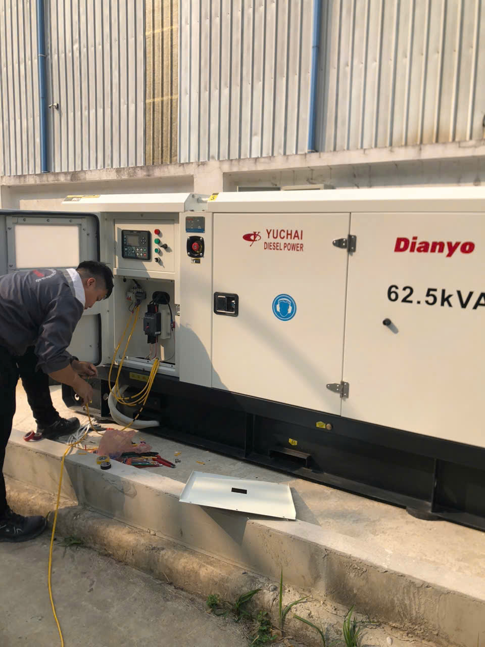 lắp đặt máy phát điện 60Kva tại Vĩnh Phúc