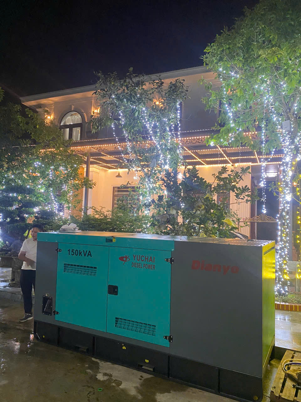 lắp đặt máy phát điện 150kva Yuchai tại Thái Nguyên