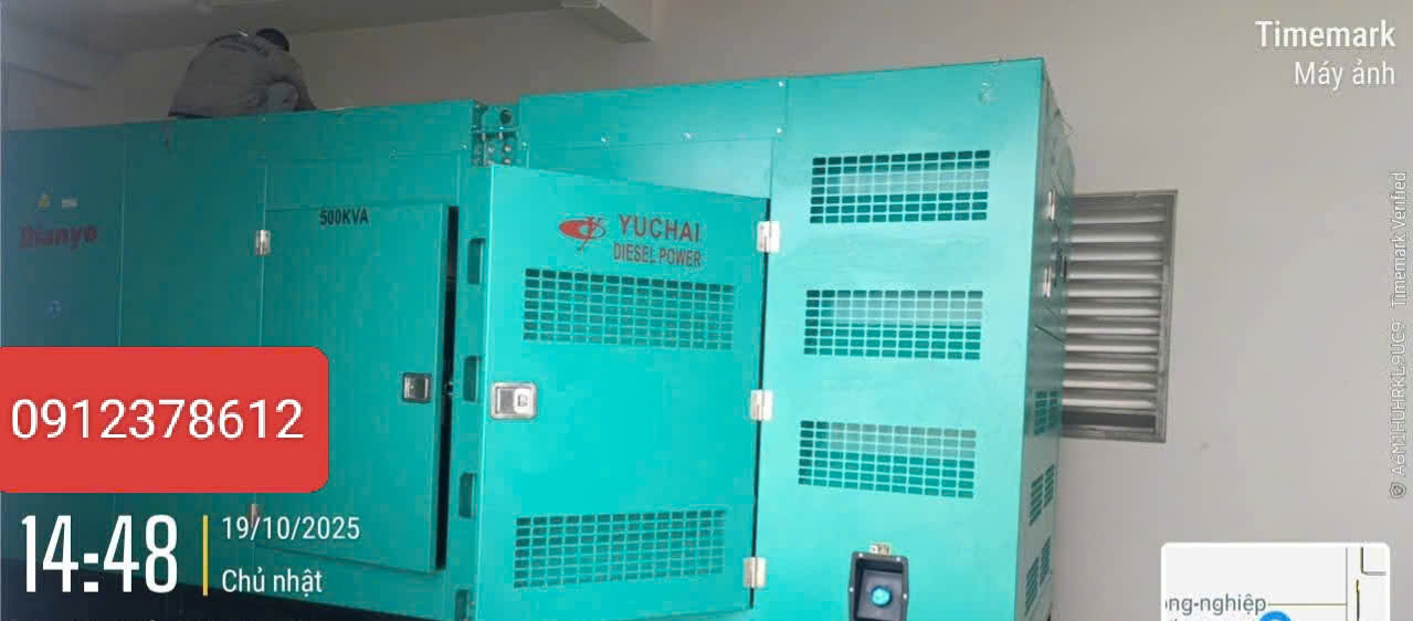 Lắp đặt máy phát điện Yuchai 500Kva tại Bắc Ninh – Khomayphatdien.net