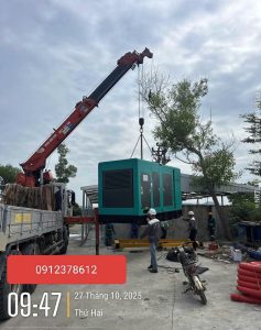 Toàn cảnh khu vực đặt máy phát điện