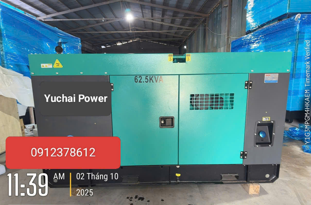máy phát điện 60Kva Yuchai tại Thanh Hóa Nghệ An