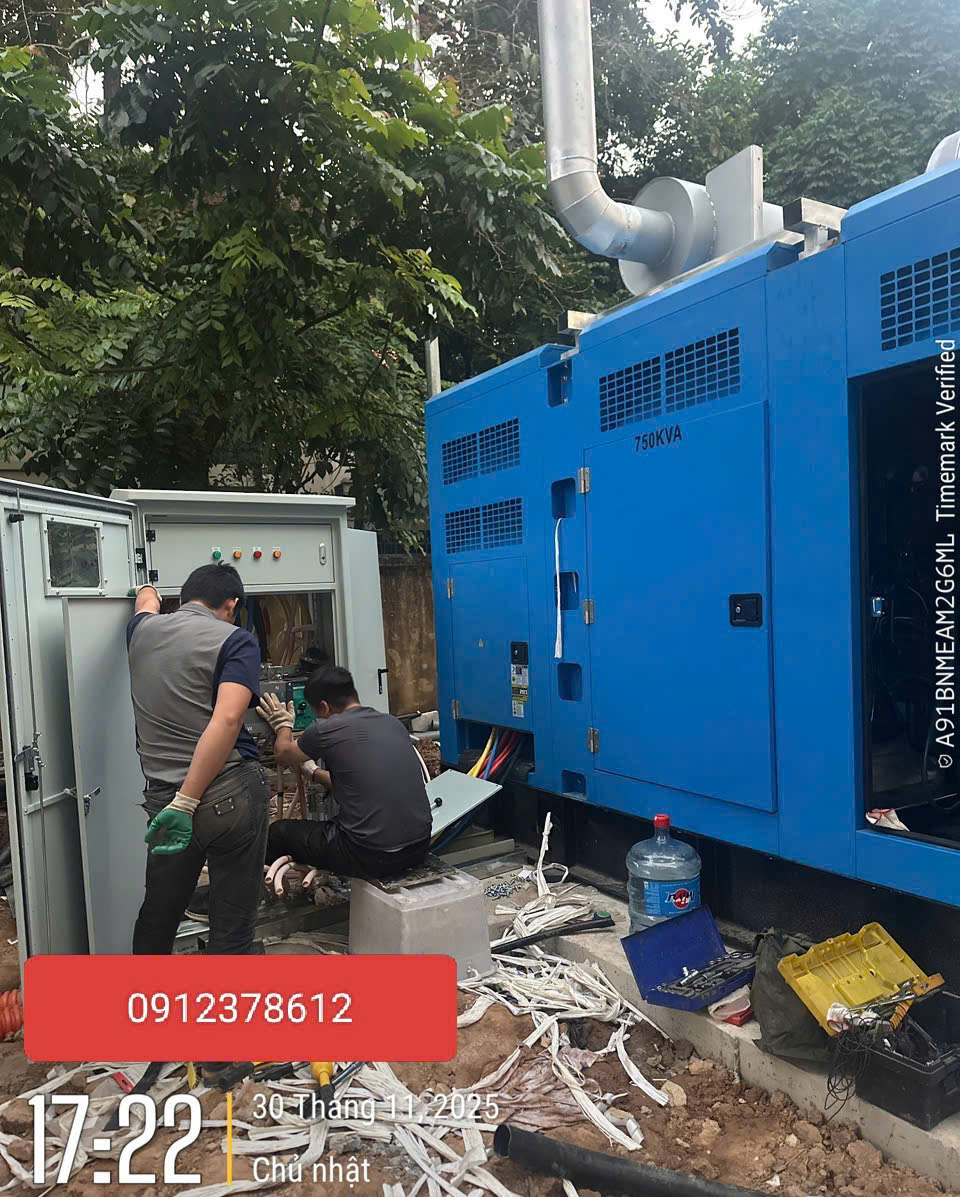 Dự án lắp đặt máy phát điện 750Kva Yuchai | Chất lượng vượt trội, tối ưu chi phí